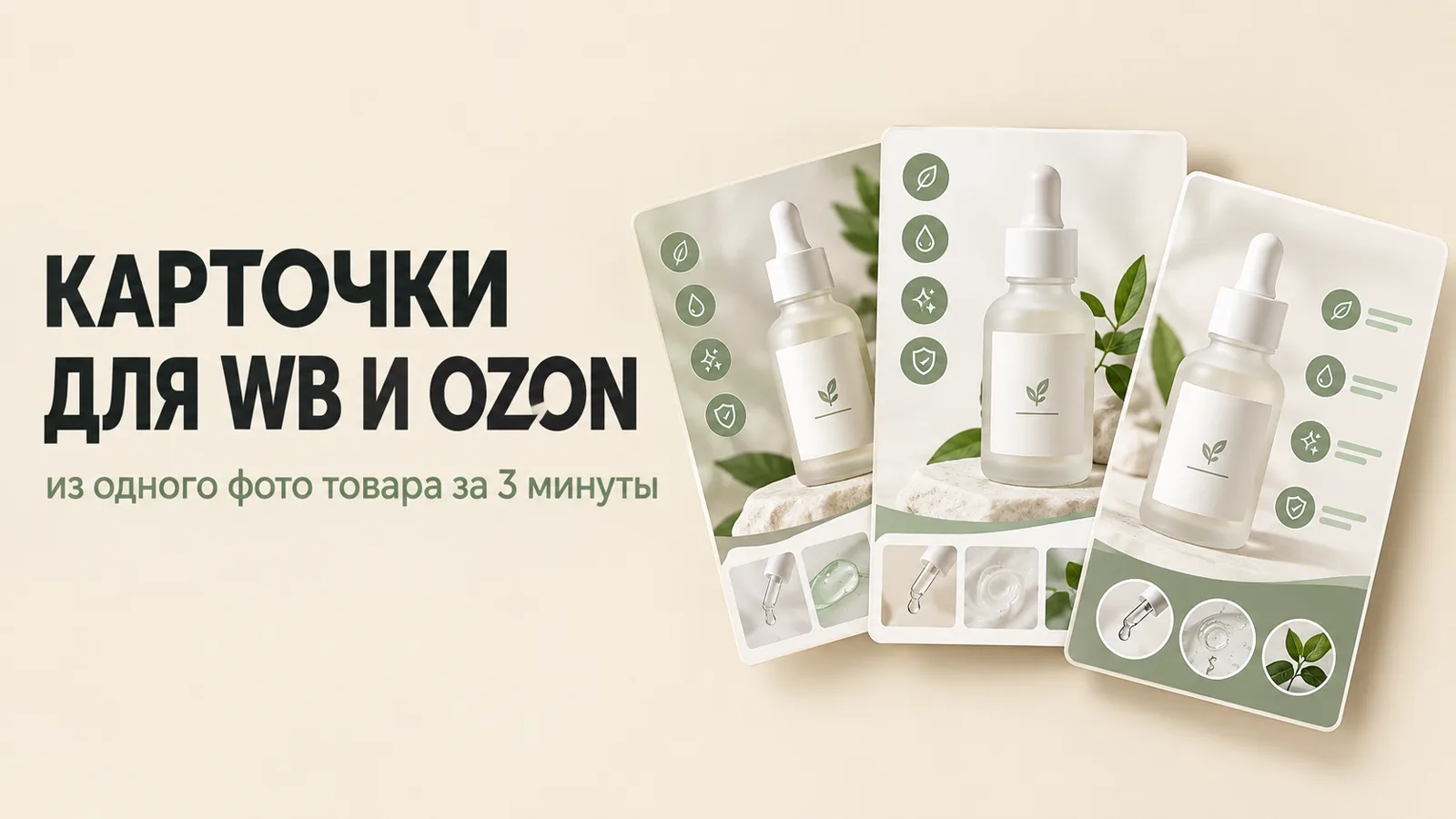 Карточки для WB и Ozon из одного фото товара