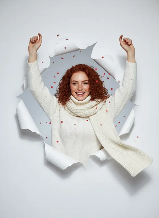 CREATE A BRIGHT STUDIO PHOTO OF THE SAME WOMAN FRO...