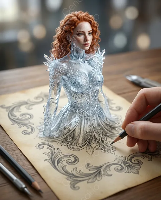 Потрясающая 3D-иллюстрация , которая вырастает из ...