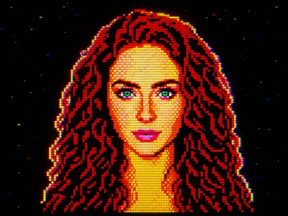 Create an image inspired by 1980s-1990s digital gr...