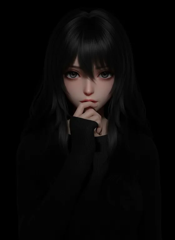 Generate a hyperrealistic realistic-anime portrait...