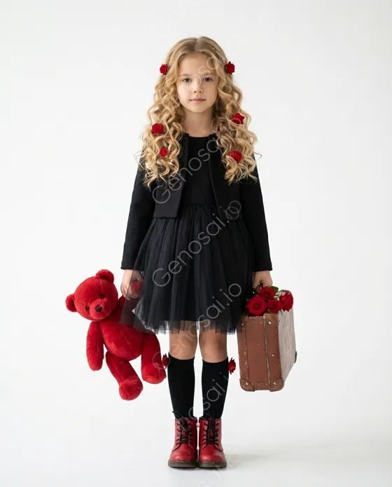 "Фотореалистичный детский fashion-портрет. Девочка...